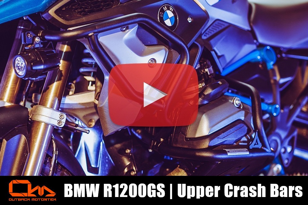 BMW R1200GS Crash Bars Superieur Installation