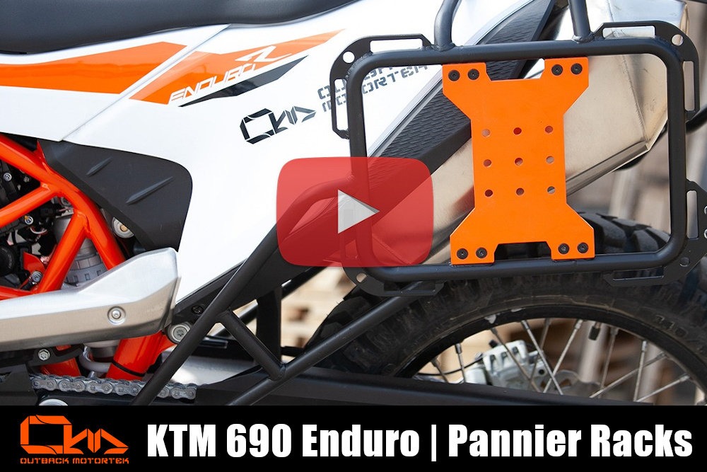KTM 690 Enduro R Support Bagage Lateral Installation