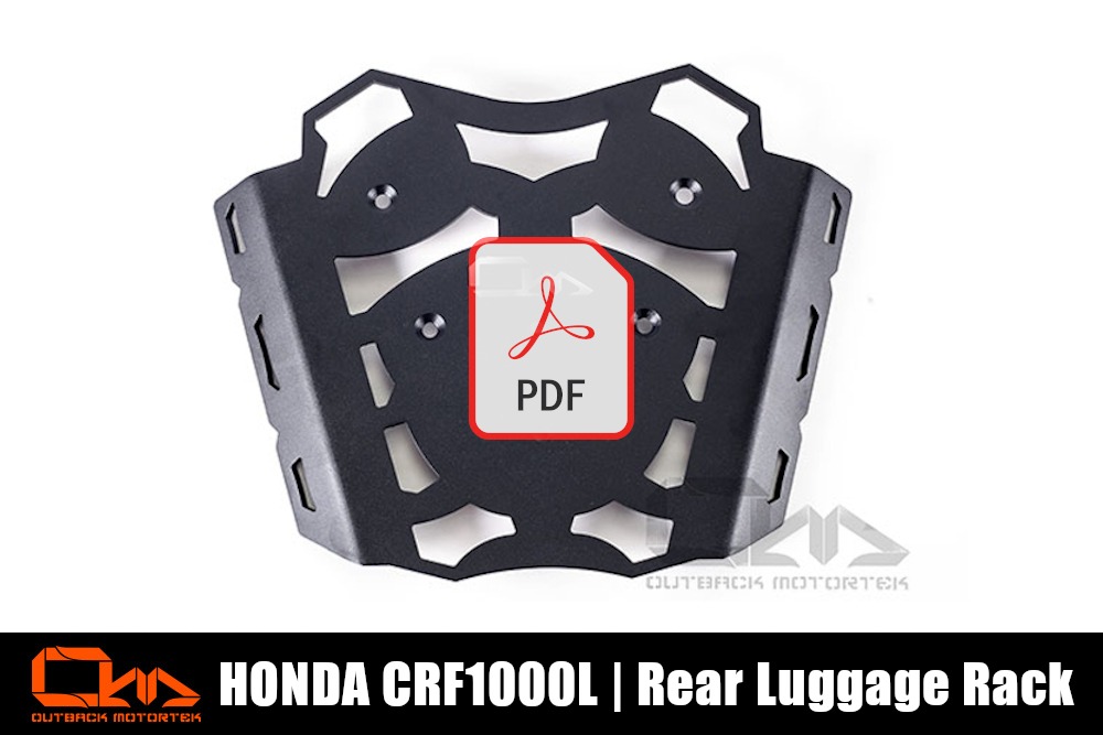 Honda CRF1000L Rear Luggage Rack PDF Installation